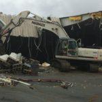 Demolition of a BJ's Wholesale Club in Johnston, RI.