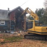 Residential home demolition in Jamestown, RI