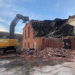 Commercial building demolition in Warwick, RI