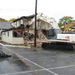 Demolition of Barry's Night Club in Warwick, RI.