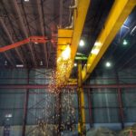 Dismantling a 10 ton gantry crane in Providence, RI.